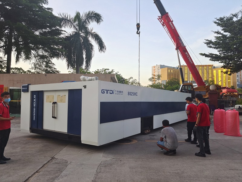 多宝电竞|体育激光8025HC总线高功率12000W光纤激光切割机交付成功
